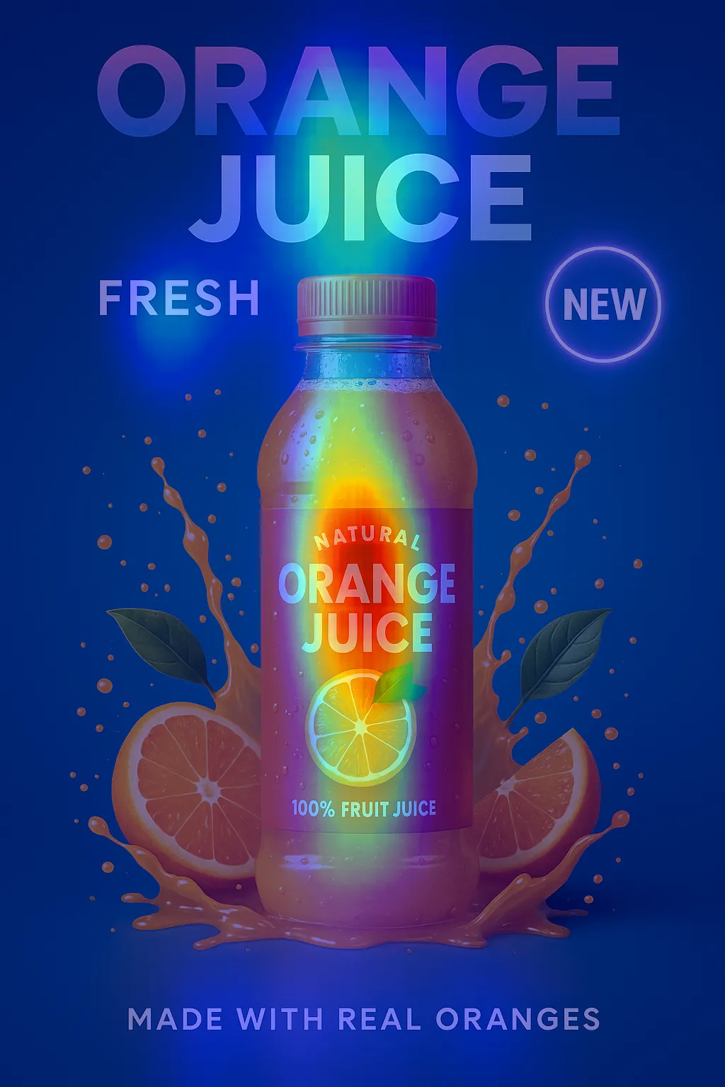 Attention heatmap analysis showing viewer focus areas